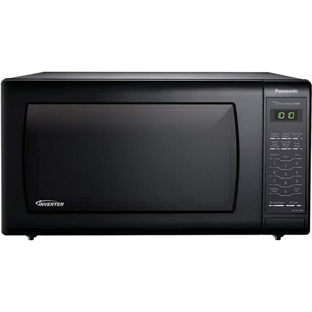 Panasonic NN-SN736B Microwave Oven - Single - 1.6 ft³ Capacity - Microwave - 10 Power Levels - 1250 W Microwave Power - 15in Turntable - 120 V AC - Countertop - Black