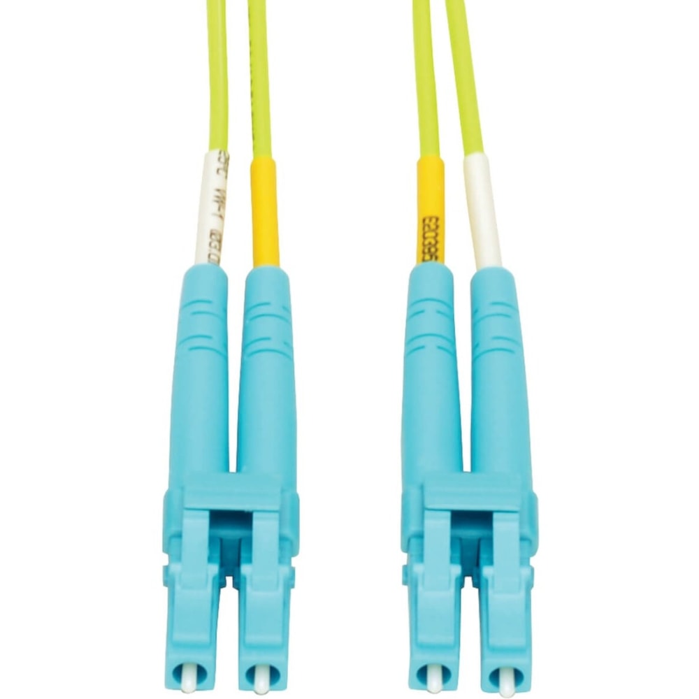 Eaton Tripp Lite Series 100G Duplex Multimode 50/125 OM5 LSZH Fiber Optic Cable (LC/LC), Lime Green, 20 m - Fiber Optic for Network Device - 12.50 GB/s - Patch Cable - 65.62 ft - 2 x LC Male Network - 2 x LC Male Network - 50/125 µm - Lime Green