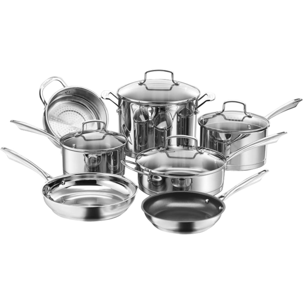 Cuisinart Professional Series 11-Piece Cookware Set, Silver