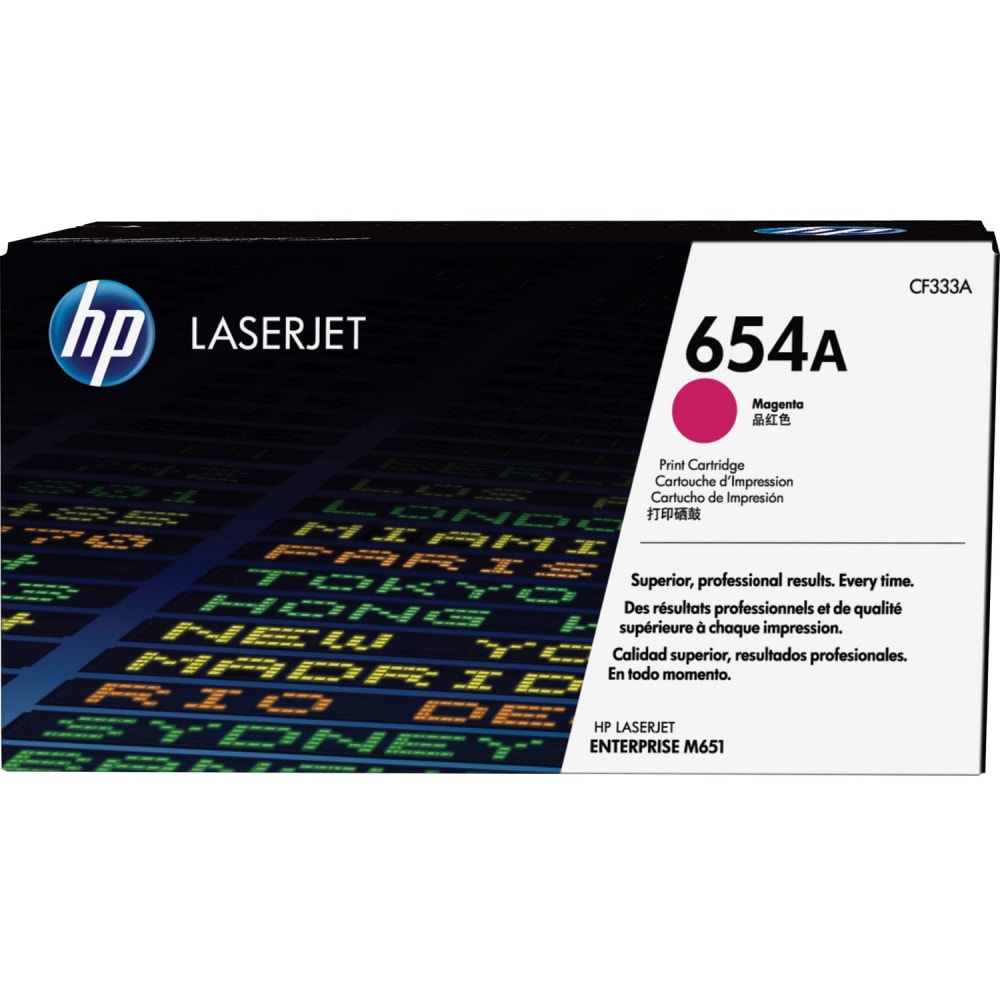 HP 654A Magenta Toner Cartridge, CF333AC