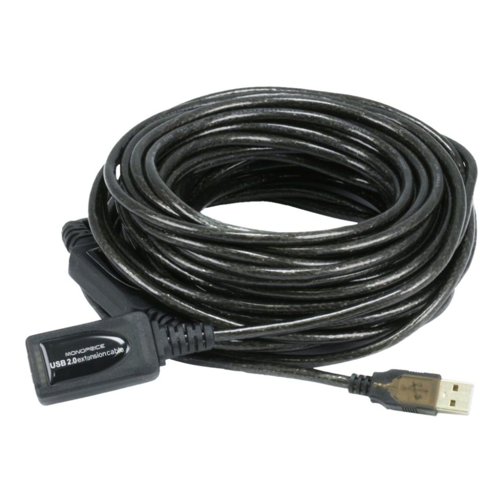 Monoprice - USB extension cable - USB (F) to USB (M) - USB 2.0 - 49 ft - active