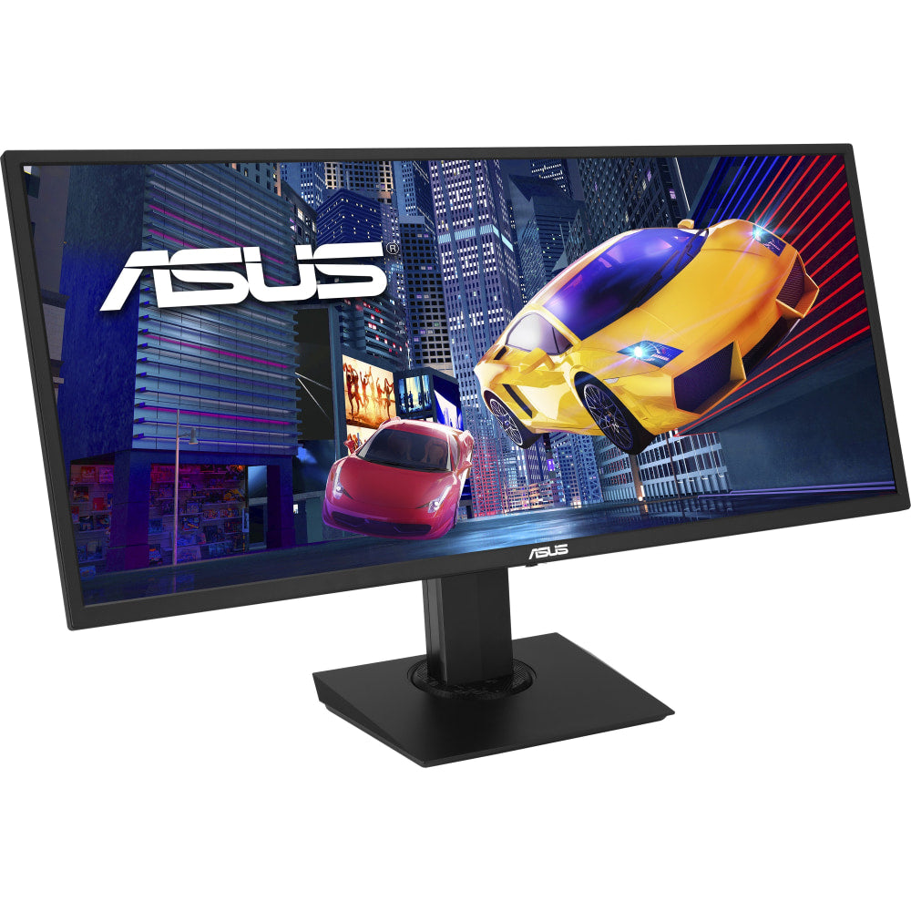 Asus VP348QGL 34in Class UW-QHD Gaming LCD Monitor - 21:9 - Black - 34.1in Viewable - Vertical Alignment (VA) - 3440 x 1440 - 1.07 Billion Colors - FreeSync - 350 Nit - 4 ms - GTG Refresh Rate - Speakers - HDMI - DisplayPort