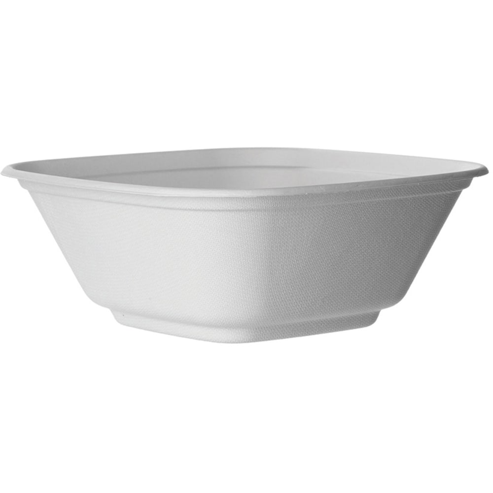 Eco-Products Vanguard Regalia Lined Sugarcane Bowls, 80 Oz, White, Pack Of 100 Bowls