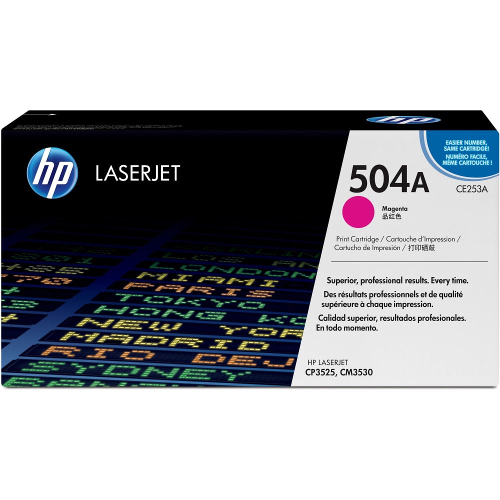 HP 504A Magenta Toner Cartridge, CE253AG