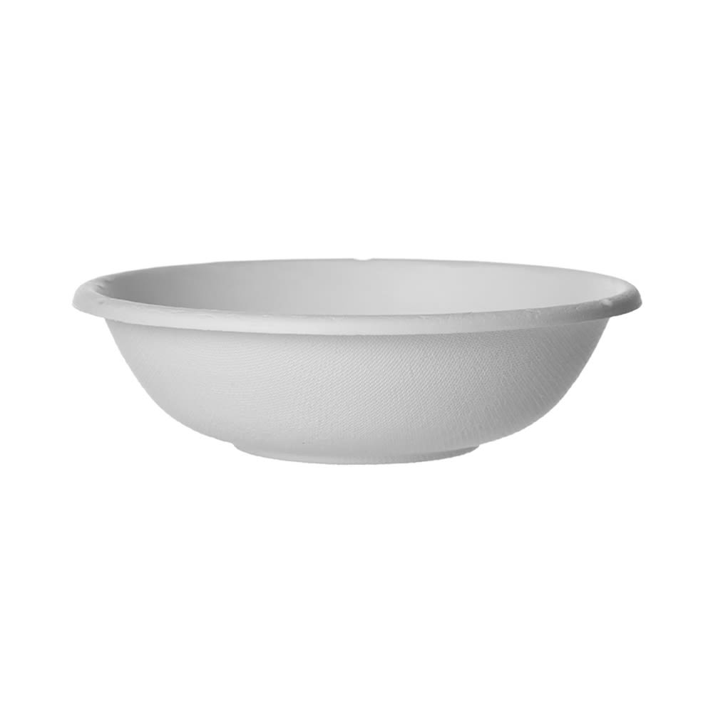 Eco-Products Vanguard Sugarcane Coupe Bowls, 16 Oz, White, Pack Of 800 Bowls