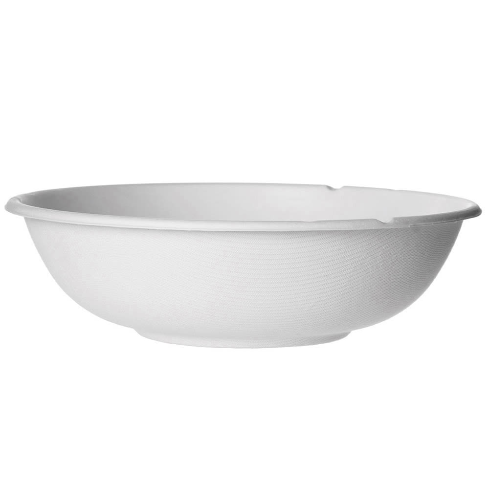 Eco-Products Vanguard WorldView Sugarcane Coupe Bowls, 32 Oz, White, Pack Of 400 Bowls