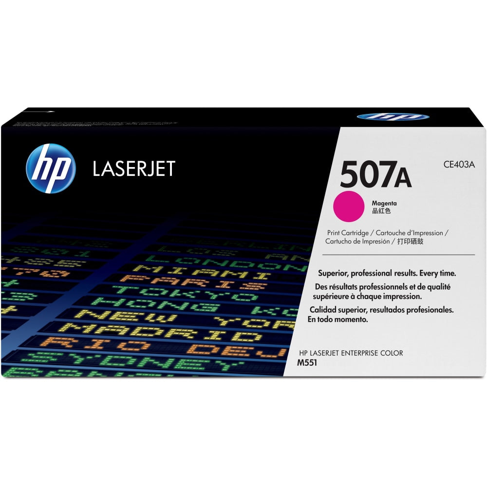 HP 507A Magenta Toner Cartridge, CE403AG