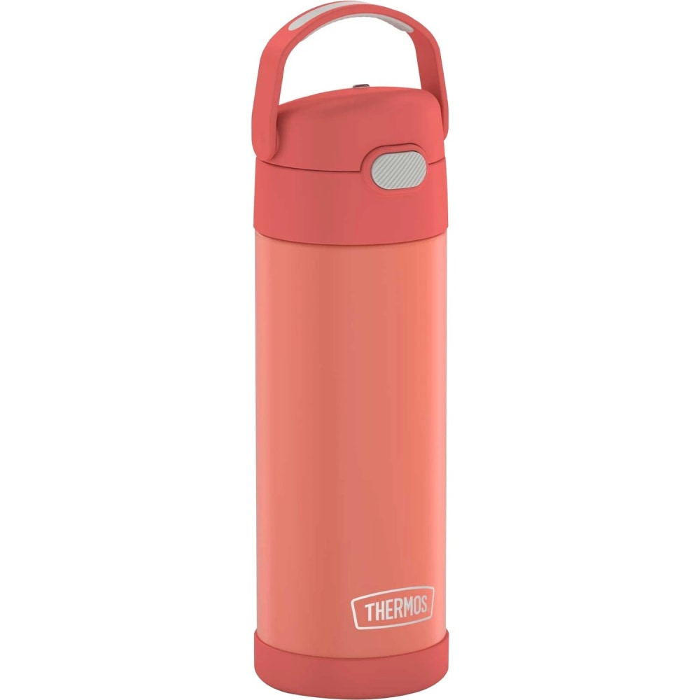 Thermos FUNtainer Water Bottle 16Oz - 16 fl oz - Apricot, Orange - Stainless Steel