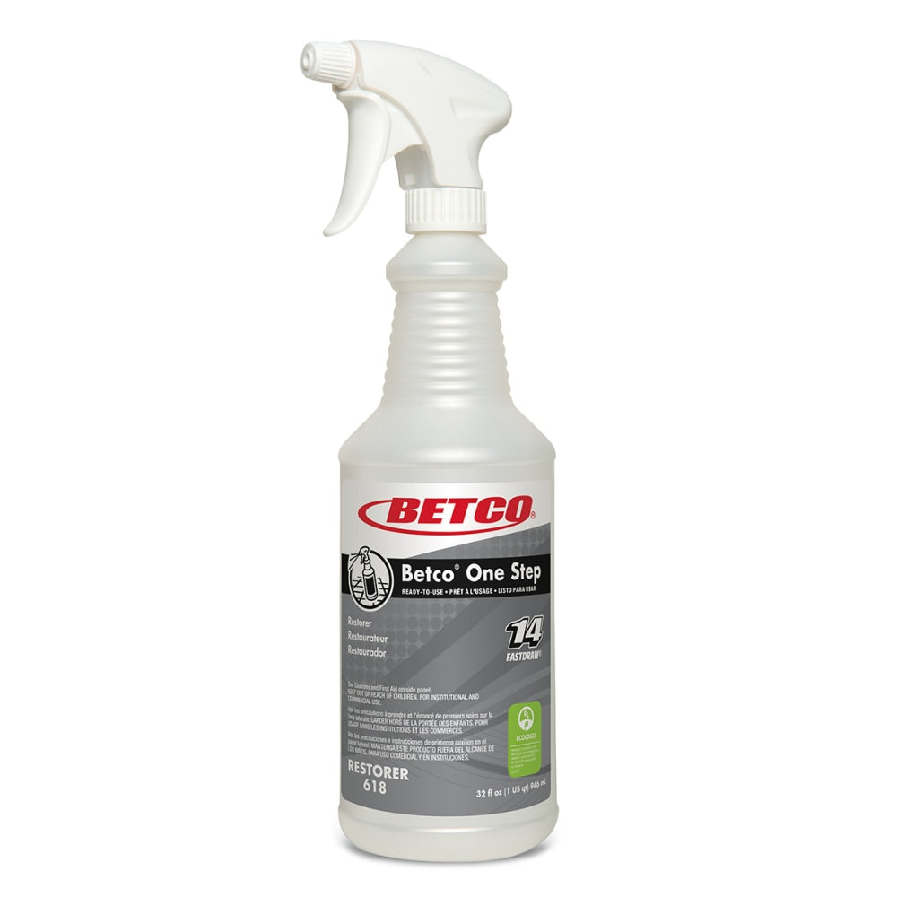 Betco One Step Spray Bottles, 32 Oz., Pearlized, Case Of 12