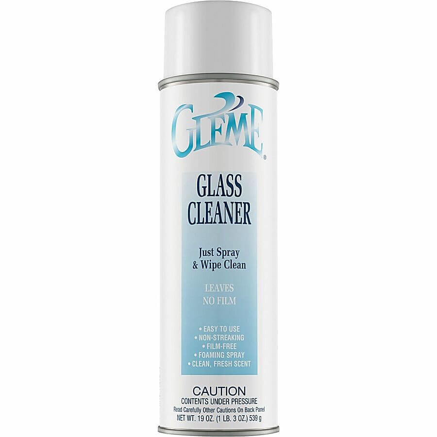 Claire Gleme Glass Cleaner - Ready-To-Use - 20 fl oz (0.6 quart) - 19 oz (1.19 lb)Can - 12 / Dozen - Long Lasting, Non-drip, Non-streaking, Ammonia-free, Quick Drying, Pleasant Scent, Rinse-free - White