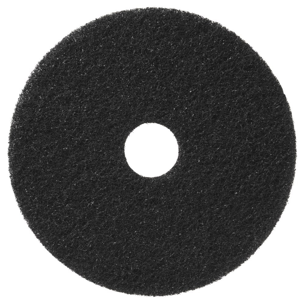 Americo HP500 Heavy-Duty Floor Stripping Pad, 20in Diameter, Black, Box Of 5