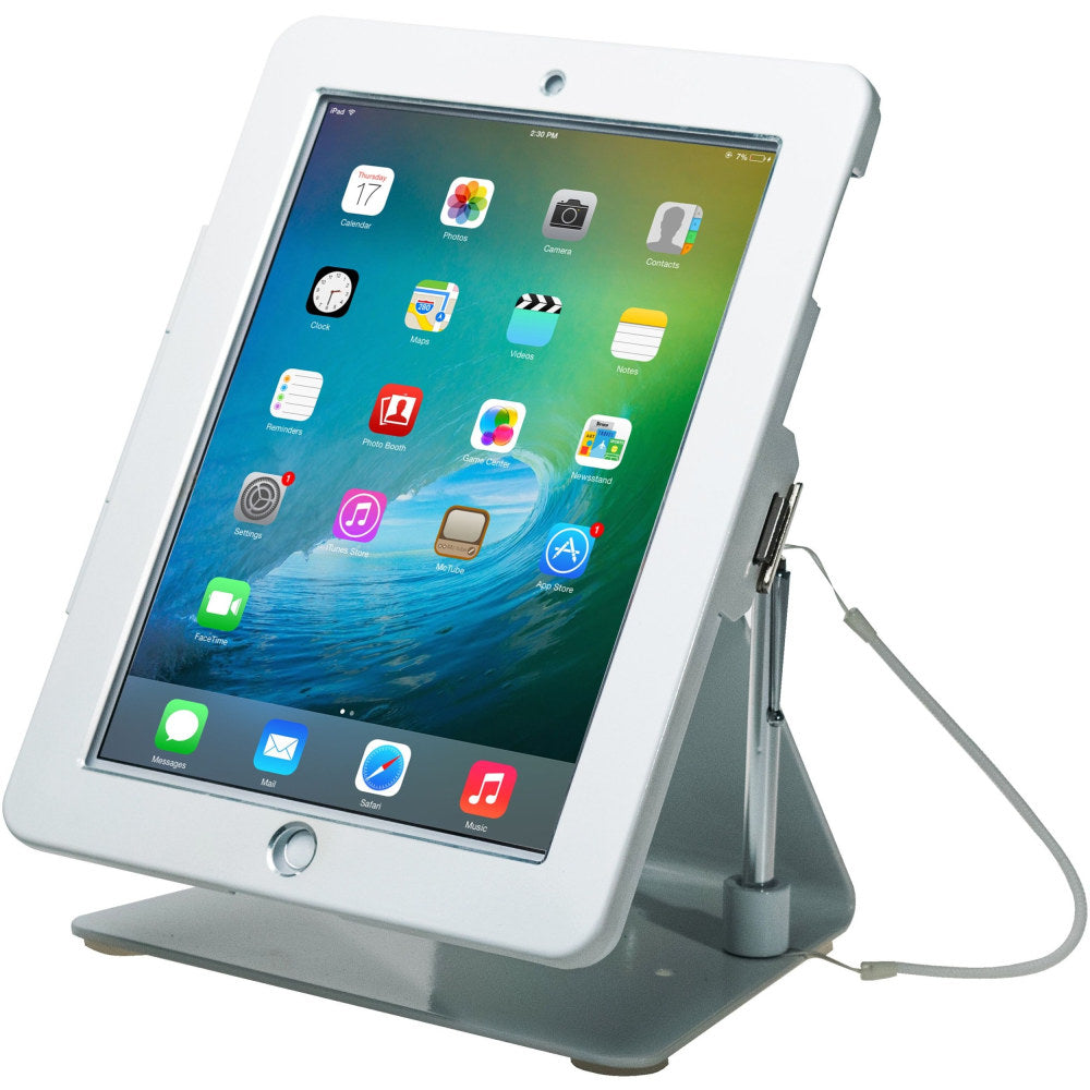 CTA Digital Desk Mount for iPad, iPad Air, iPad Pro - White - 9.7in Screen Support