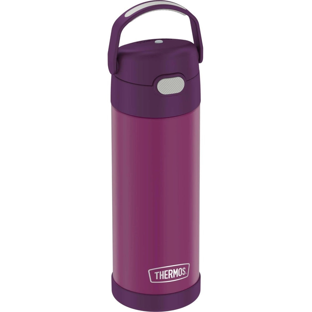 Thermos FUNtainer Water Bottle 16Oz - 16 fl oz - Red Violet - Stainless Steel