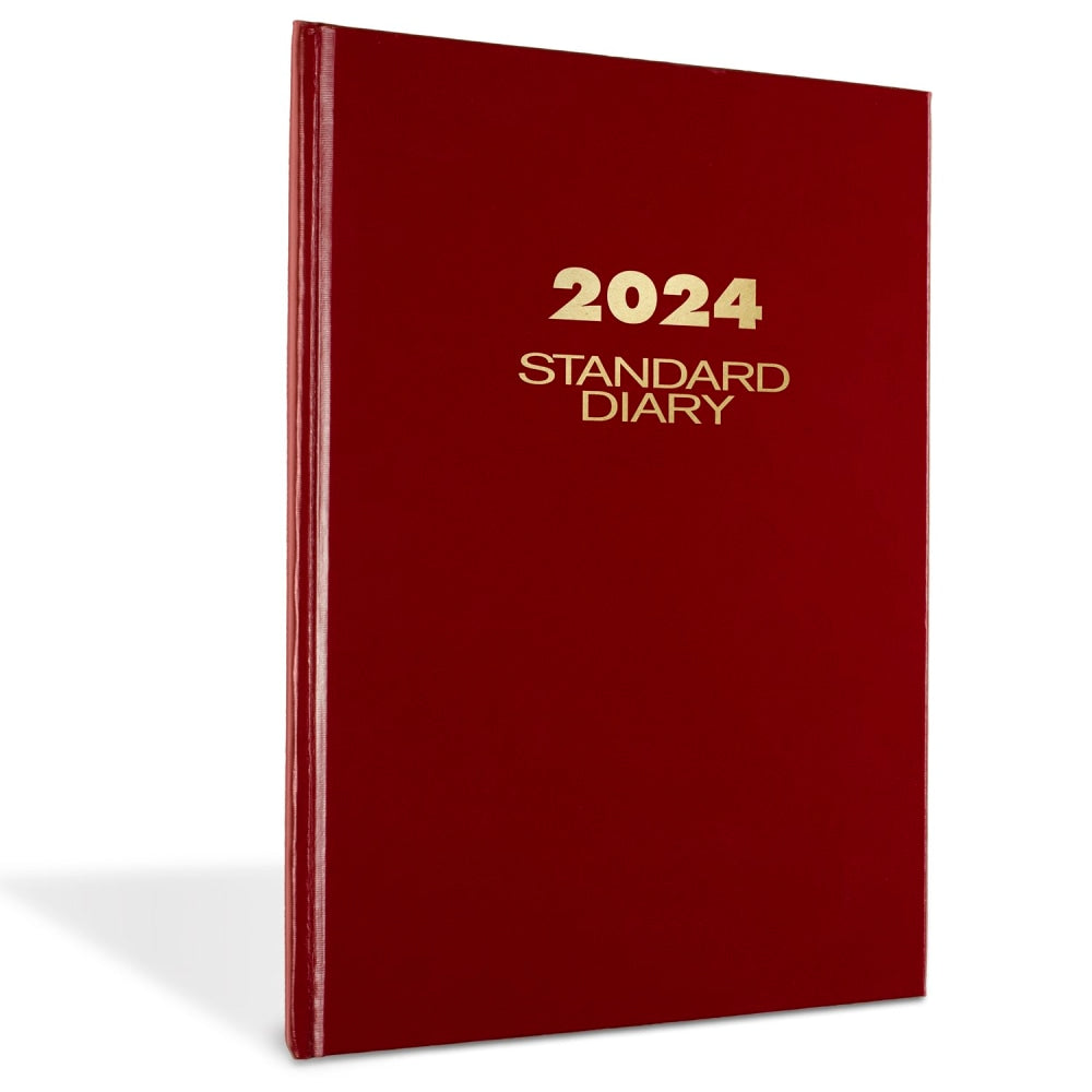 2024 AT-A-GLANCE Standard Daily Diary, 7-3/4in x 12in, Red, January to December 2024, SD37613