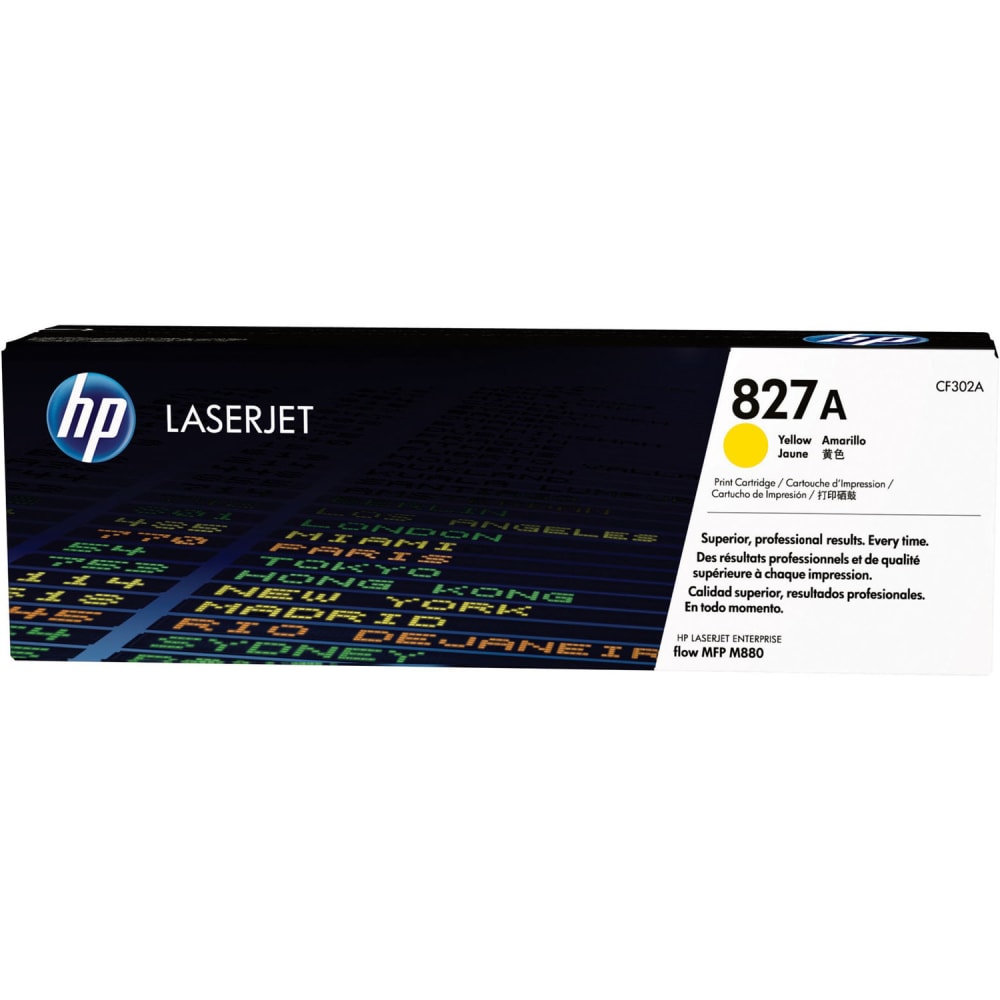 HP 827A Yellow Toner Cartridge, CF302AC