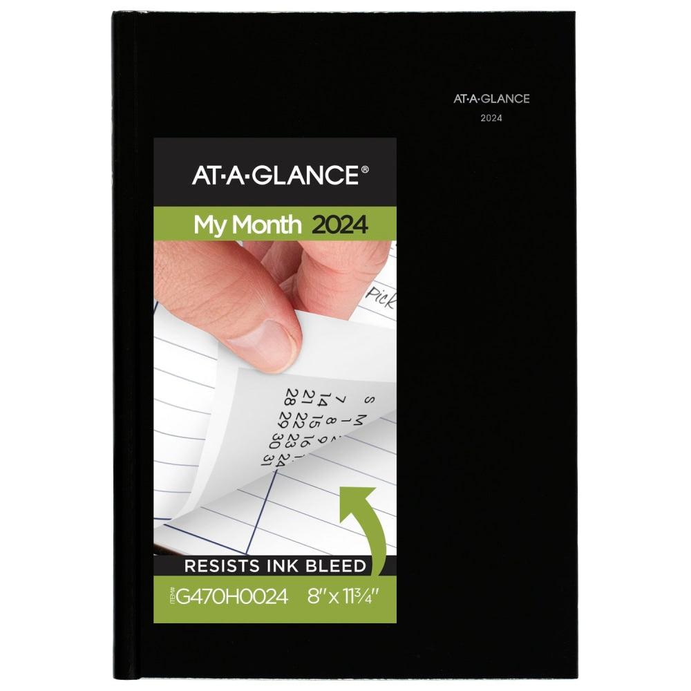 2023-2025 AT-A-GLANCE DayMinder Premiere 14-Month Monthly Planner, 8in x 11-3/4in, Black, December 2023 To January 2025, G470H00