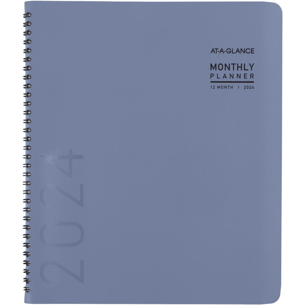 2024-2025 AT-A-GLANCE Contemporary 15-Month Monthly Planner, 9in x 11in, Slate Blue, January 2024 To March 2025, 70250X20