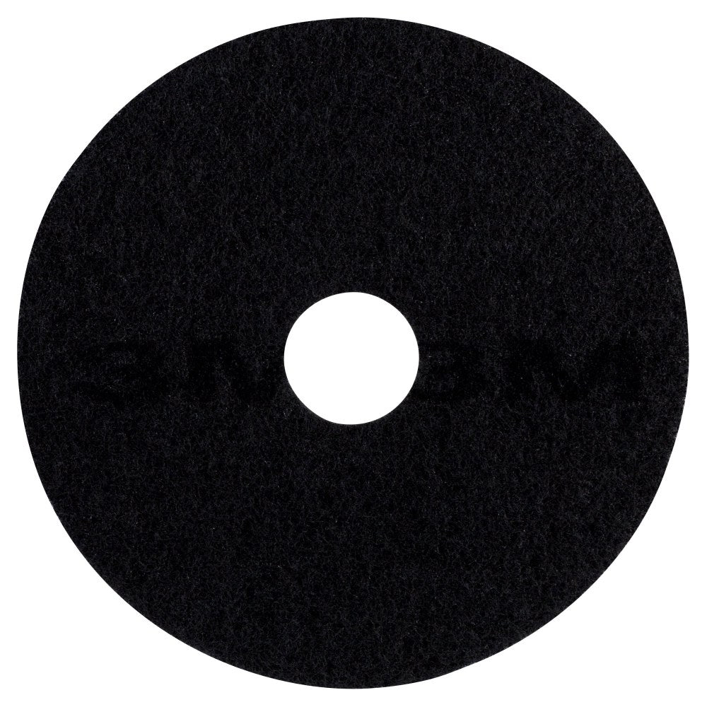 3M 7200 Stripping Floor Pads, 13in Diameter, Black, Box Of 5 Pads