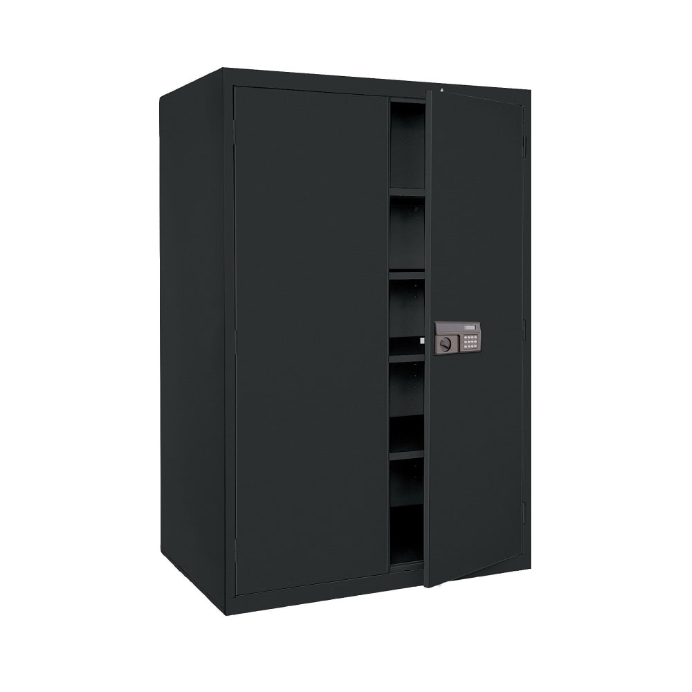 Sandusky Keyless Electronic Storage Cabinet, 78inH x 46inW x 24inD, Black