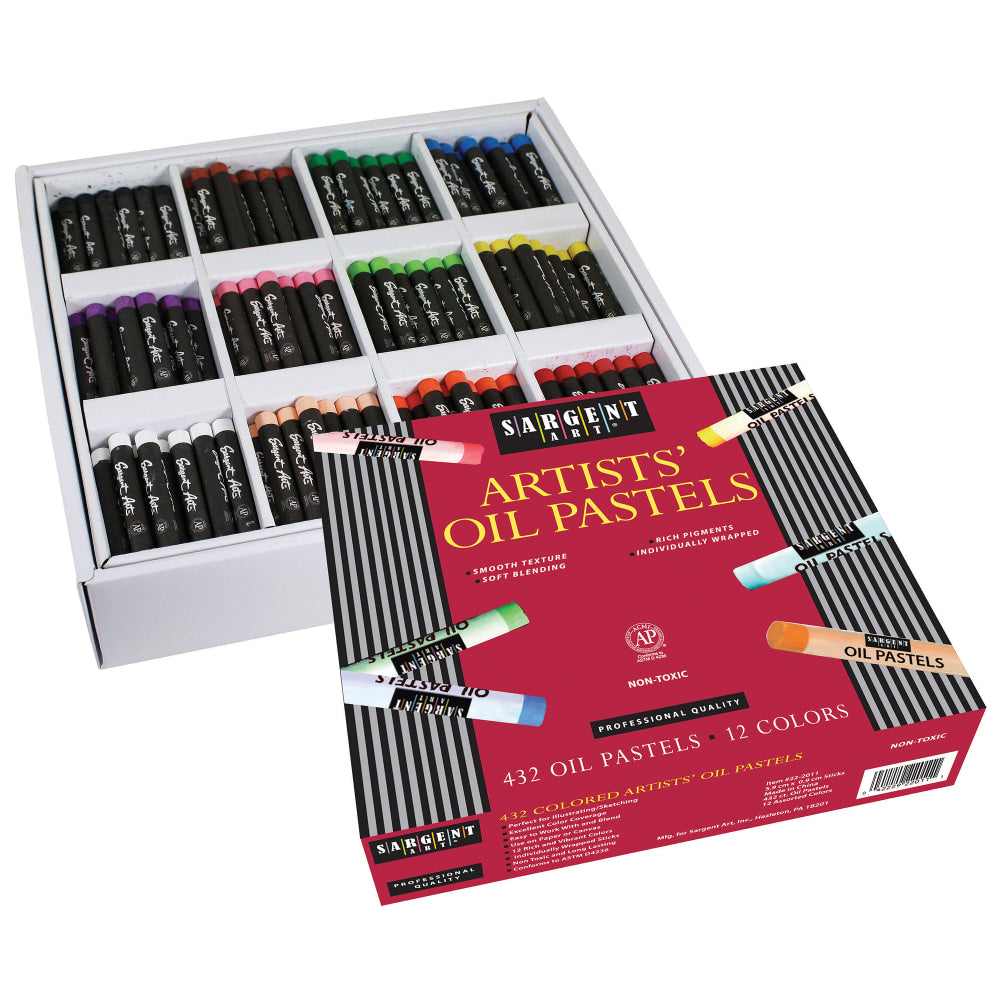 Sargent Art Best Buy Oil Pastels, Assorted Colors, Carton Of 432