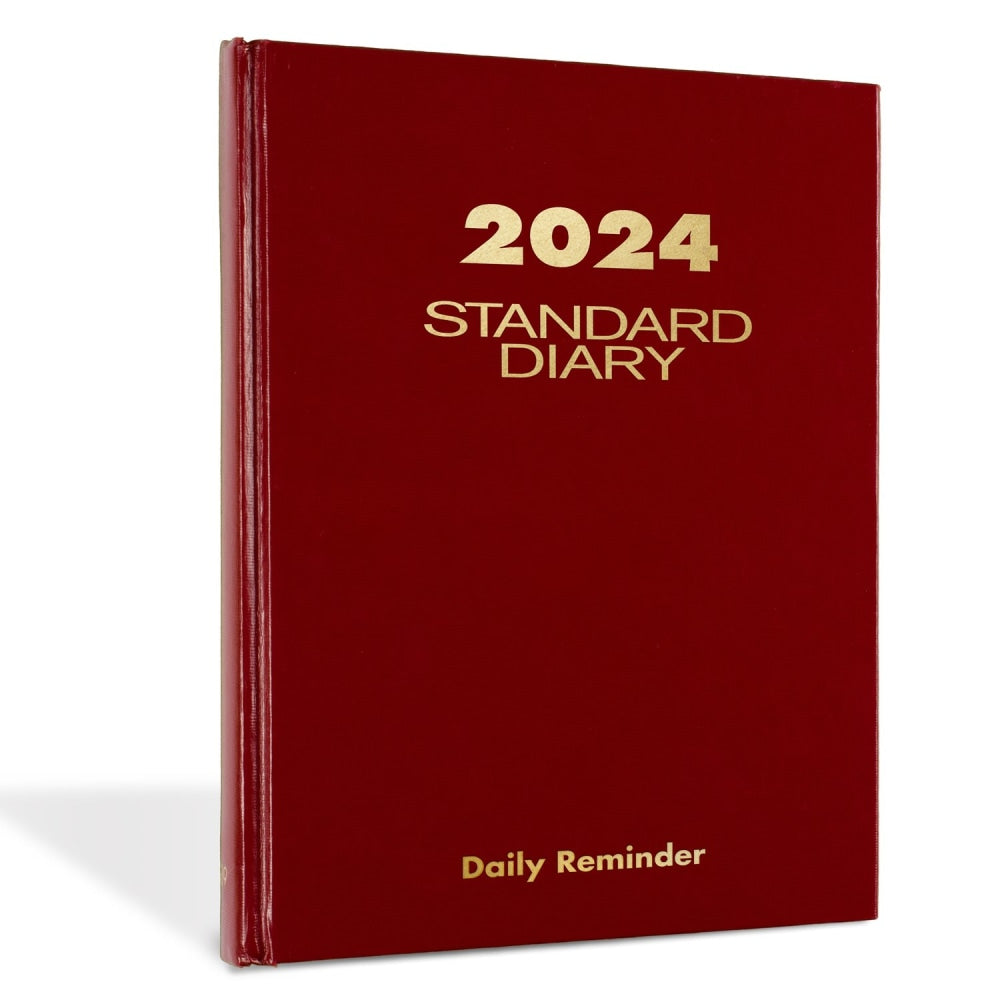 2024 AT-A-GLANCE Standard Diary, 5-3/4in x 8-1/4in, Red, January To December 2024, SD38913