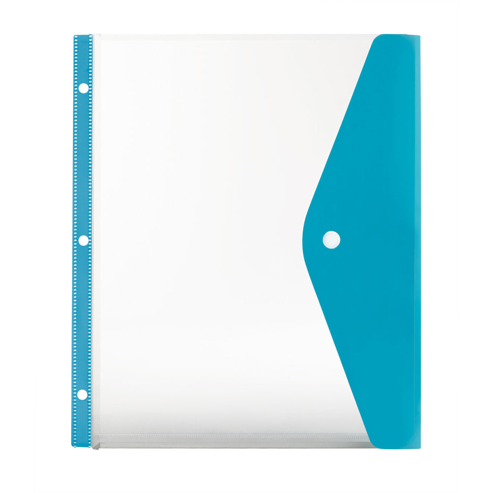 Office Depot Brand Side-Load Binder Pocket, Letter Size, Blue