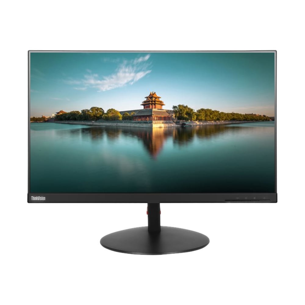 Lenovo ThinkVision T24i-10 - LED monitor - 23.8in (23.8in viewable) - 1920 x 1080 Full HD (1080p) @ 60 Hz - IPS - 250 cd/m2 - 1000:1 - 6 ms - HDMI, VGA, DisplayPort - black