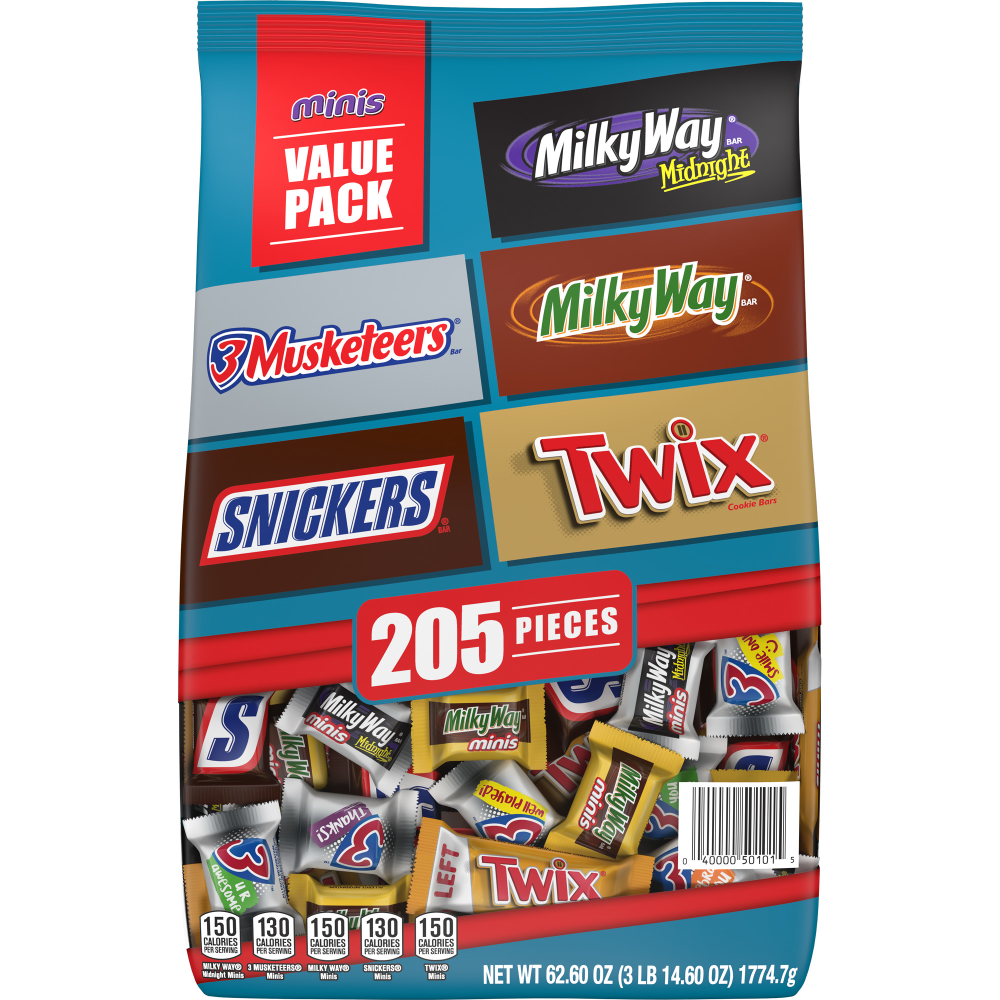 Mars Chocolate Mix, 62.6 Oz, Pack Of 205 Pieces