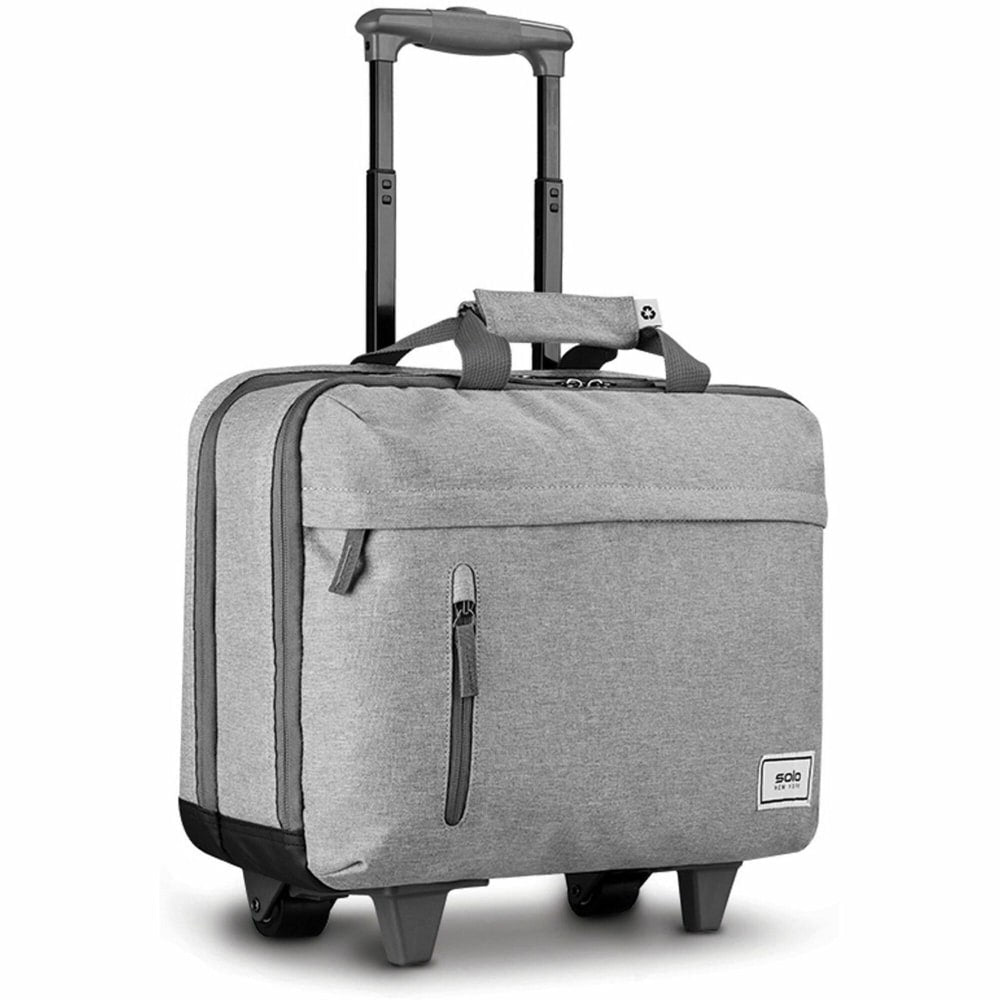 Solo New York Re:Start Rolling Bag With 15.6in Laptop Pocket, Gray