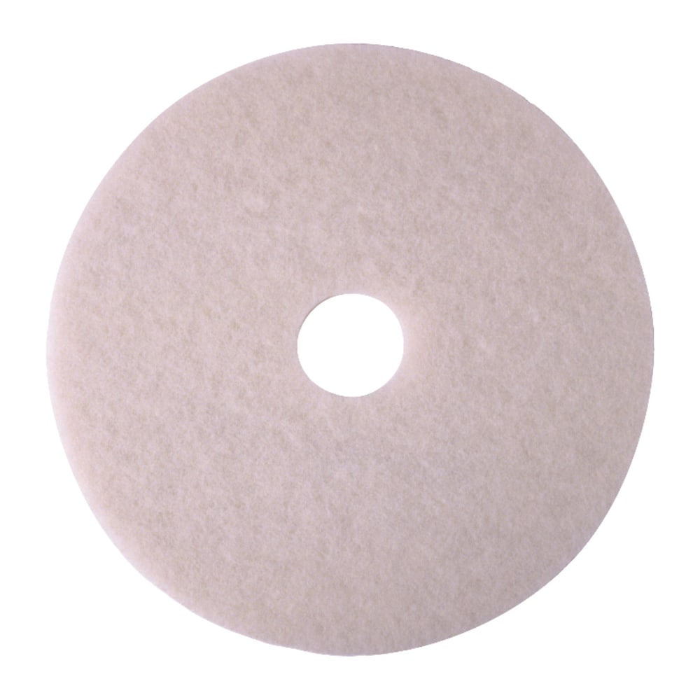 Kleenline Pro Polishing Pads, 20in, White, Case Of 5