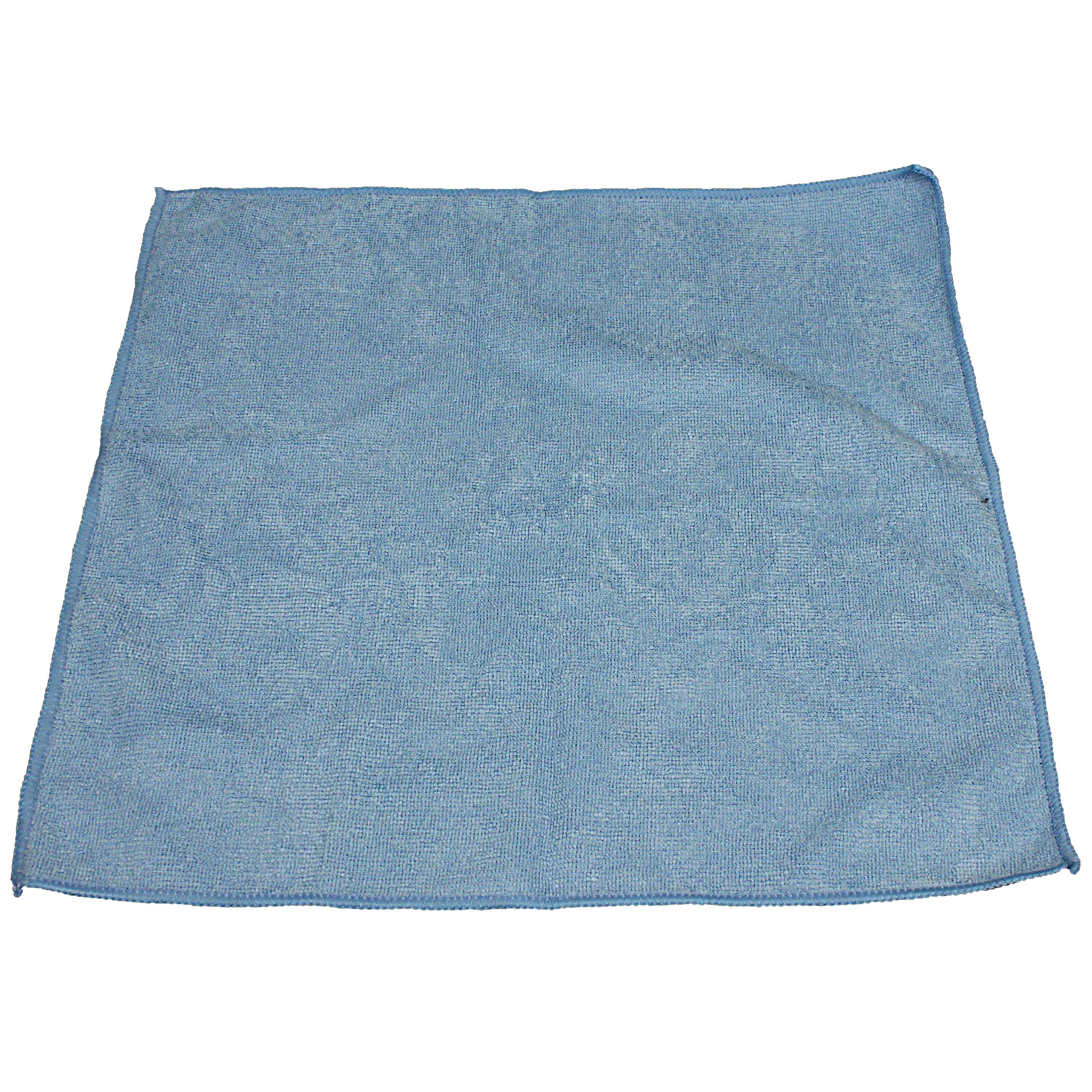 Kleenline Microfiber Cloth, 16” x 16”, Blue, Pack Of 12