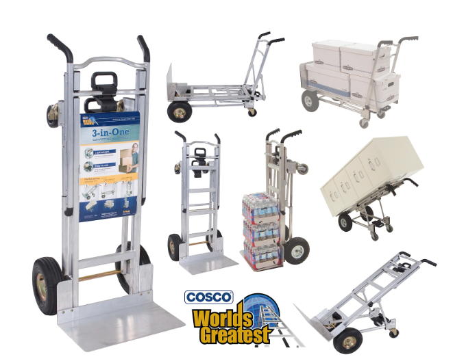 Cosco 3-In-1 Convertible Hand Truck, 1,000 Lb Capacity