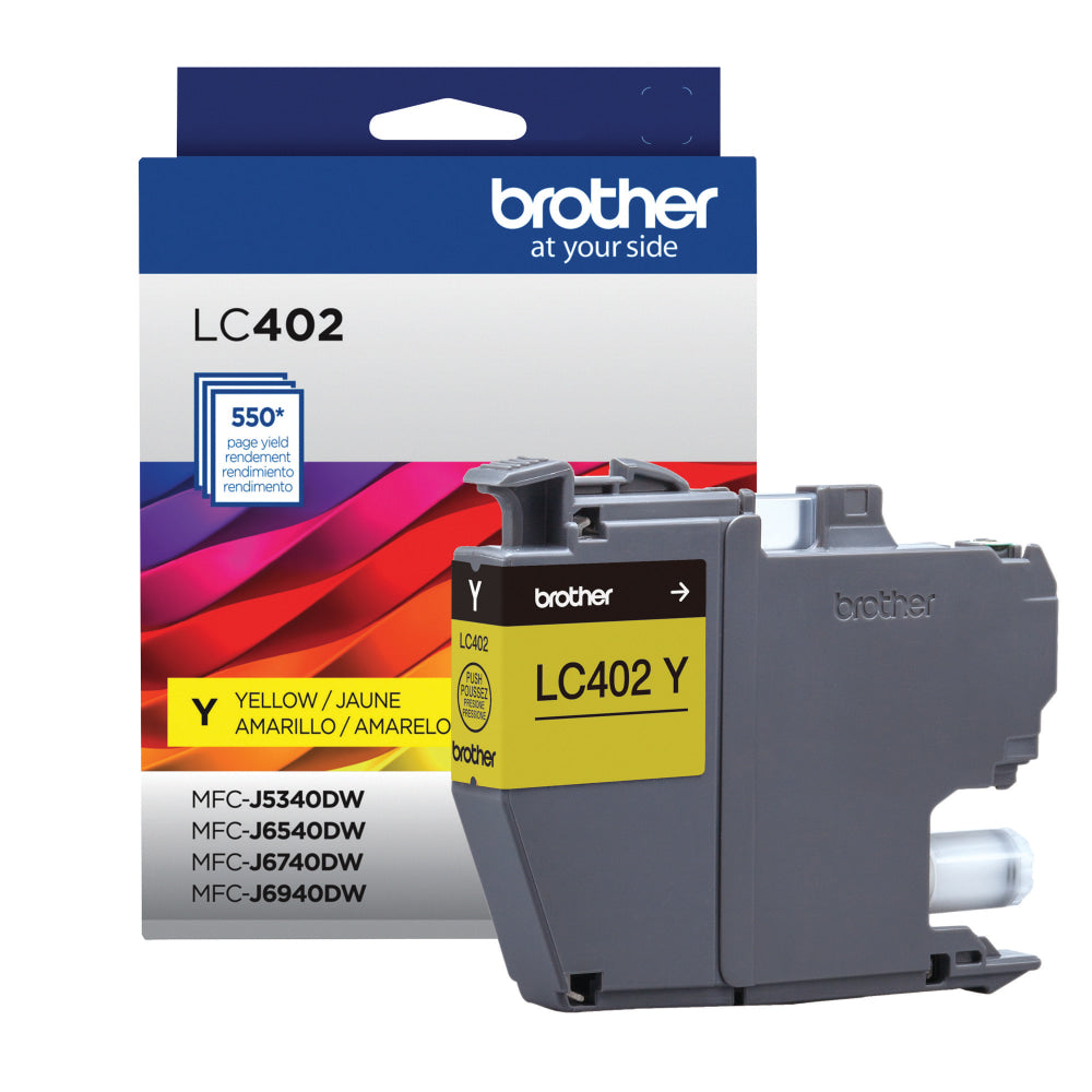 Brother LC402 Yellow Ink Cartridge, LC402Y