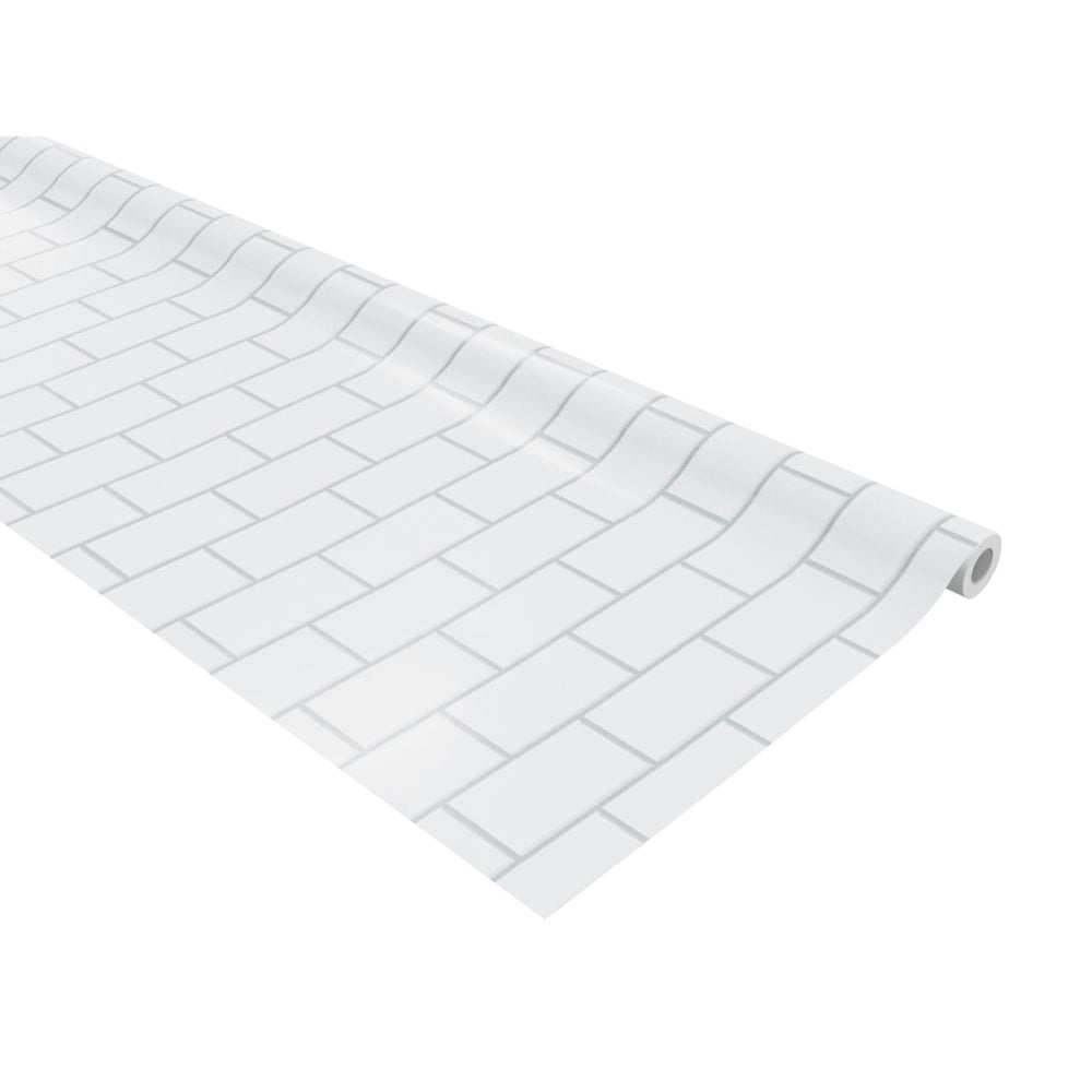 Pacon Fadeless Bulletin Board Art Paper, White Subway Tile, 48in x 50ft