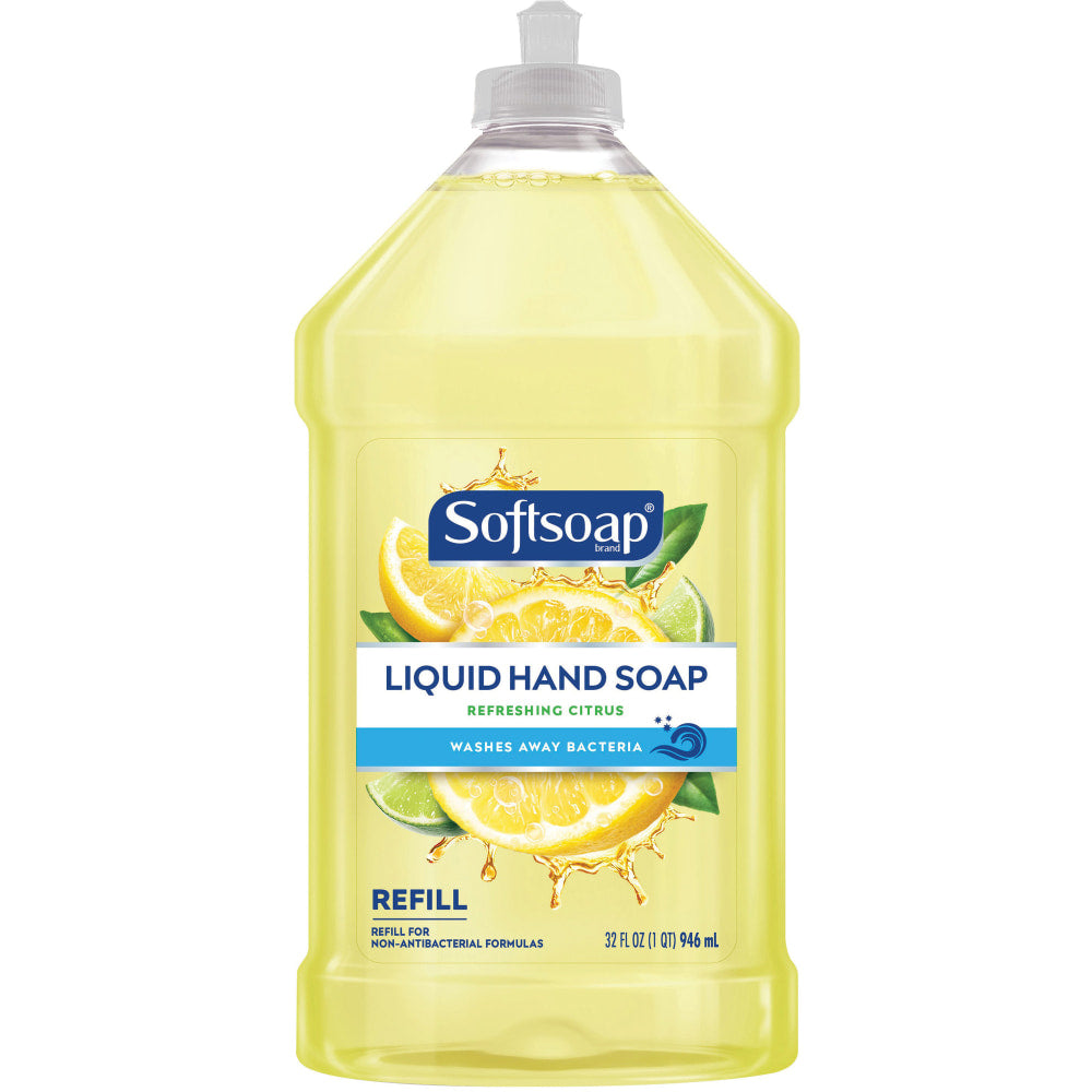 Softsoap Liquid Hand Soap Refill, Refreshing Citrus Scent, 32 Fl Oz Pour Bottle