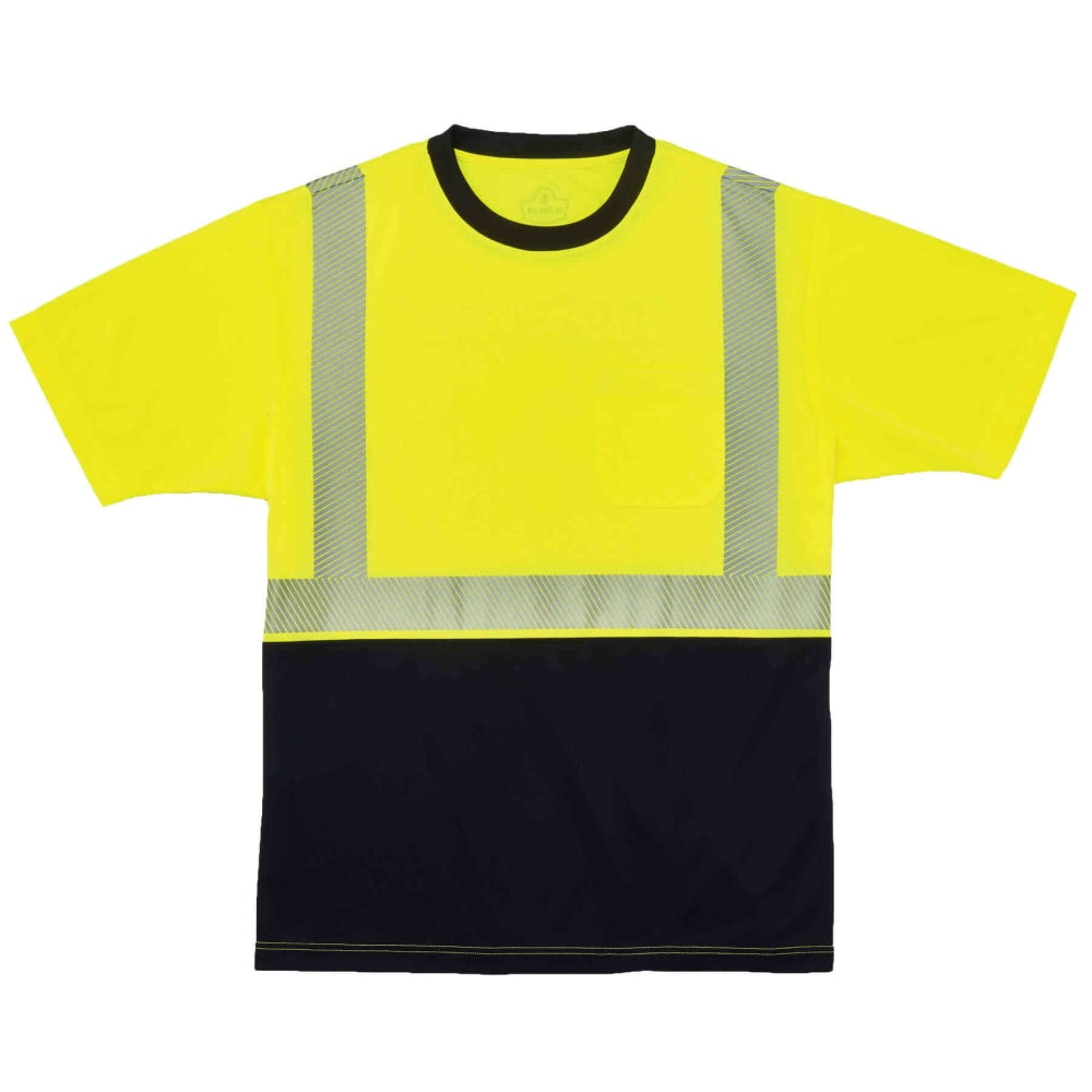 Ergodyne GloWear 8280BK Type R Class 2 Performance T-Shirt, Medium, Lime