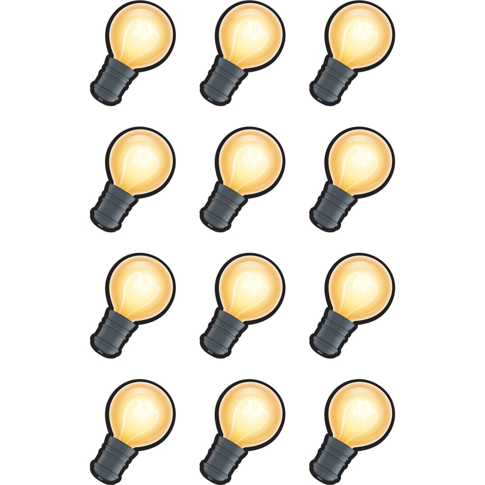 Teacher Created Resources Mini Accents, White Light Bulbs, 36 Pieces Per Pack, Set Of 6 Packs