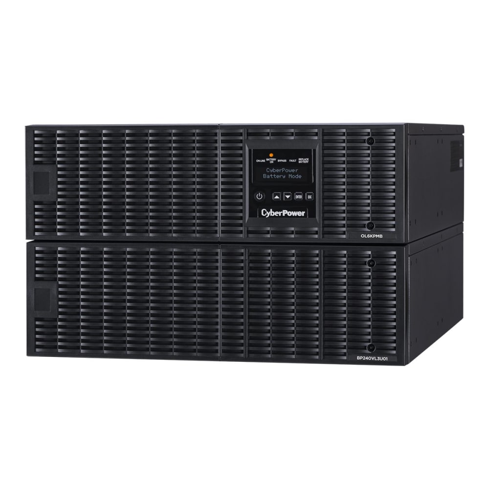 CyberPower Smart App Online OL6KRTHW - UPS (rack-mountable / external) - AC 200-240 V - 6000 Watt - 6000 VA - 7 Ah - Ethernet, RS-232, USB - output connectors: 1 - 6U