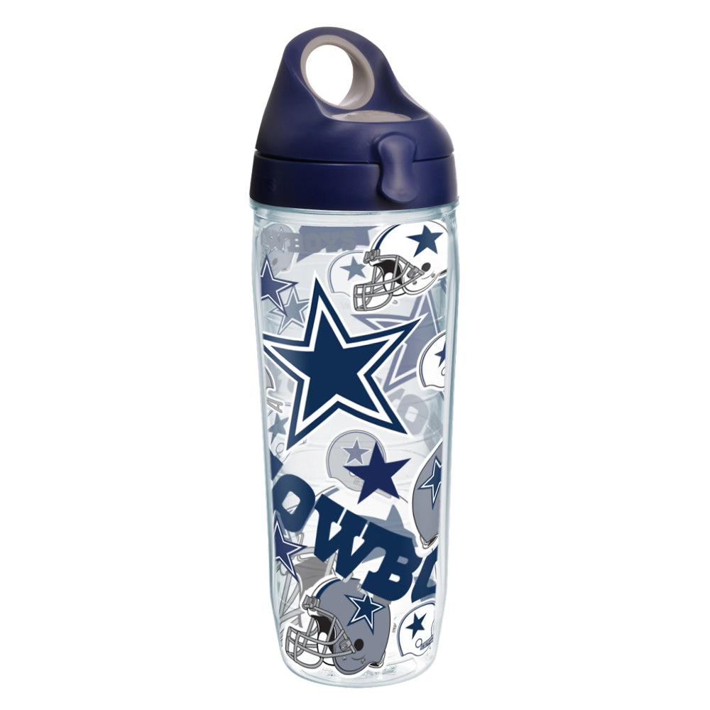 Tervis NFL All-Over Water Bottle With Lid, 24 Oz, Dallas Cowboys