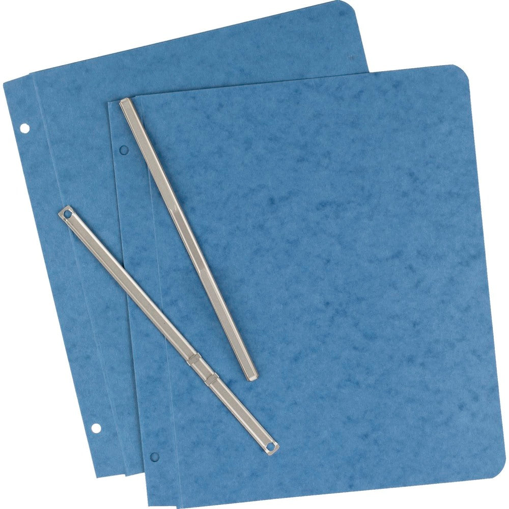 Office Depot Brand Pressboard Report Covers With Fasteners, 50% Recycled, Light Blue, Pack Of 5