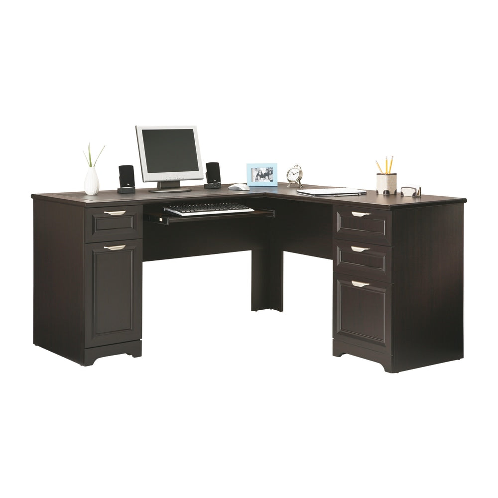 Realspace Magellan 59inW L-Shape Corner Desk, Espresso