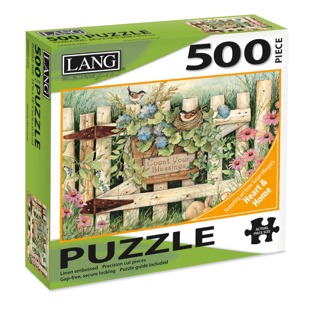 Lang 500-Piece Jigsaw Puzzle, Garden Gate