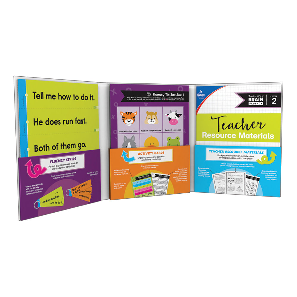 Carson Dellosa Education Train Your Brain: Fluency Level 2 Classroom Kit, Grades 1-3