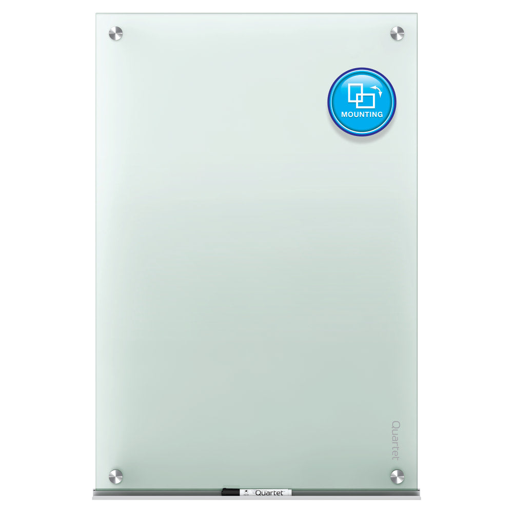 Quartet Infinity Tempered Glass Unframed Non-Magnetic Dry-Erase Whiteboard, 72in x 48in, Frosted