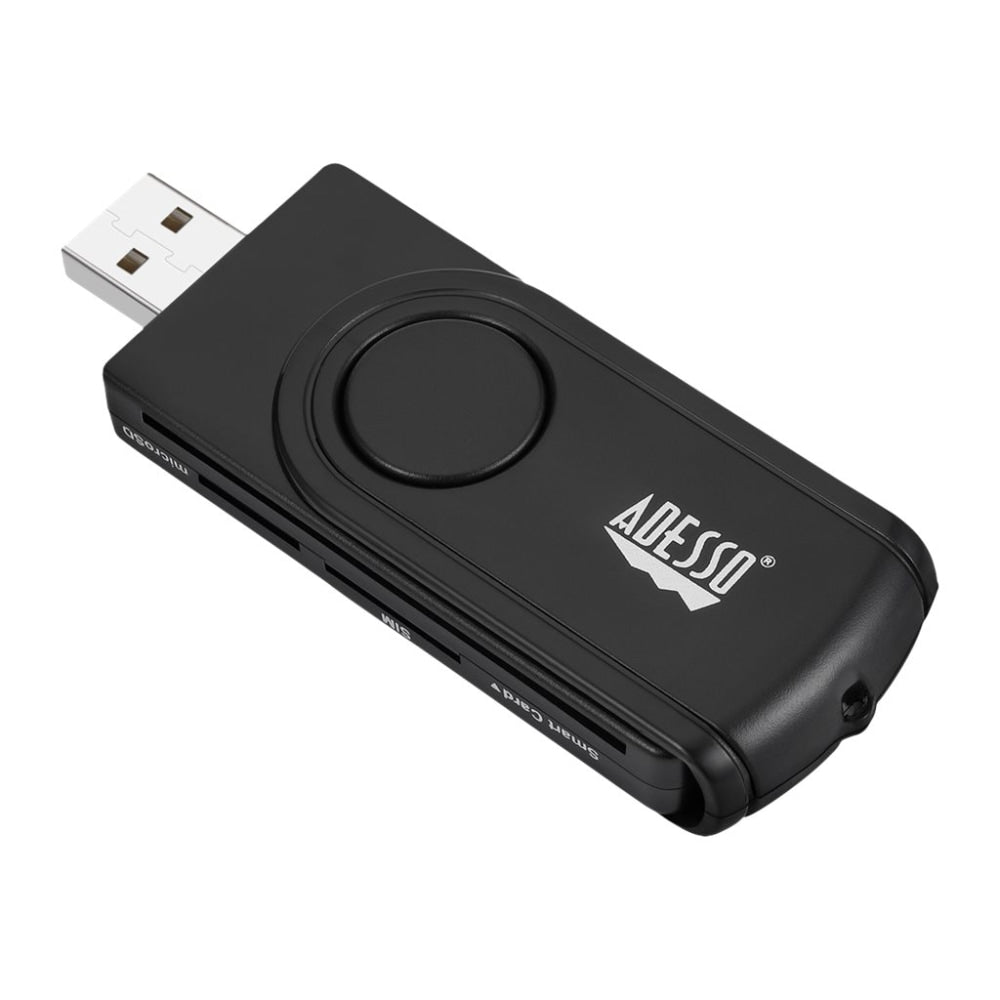 Adesso SCR-200 - SMART card reader - USB - TAA Compliant