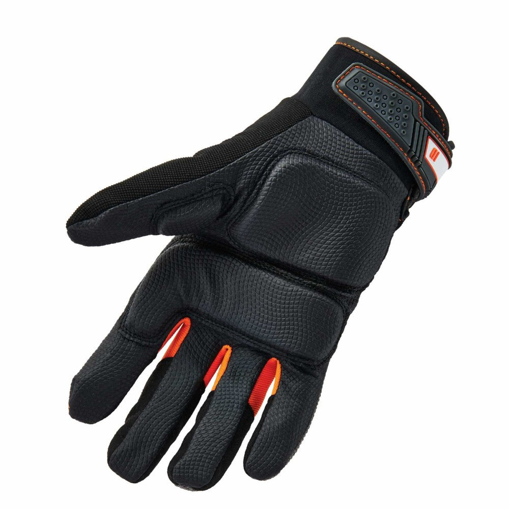 Ergodyne ProFlex 9001 Full-Finger Impact Knit Gloves, XX-Large, Black