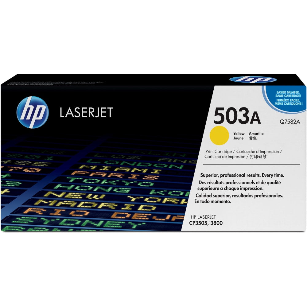 HP 503A Yellow Toner Cartridge, Q7582A