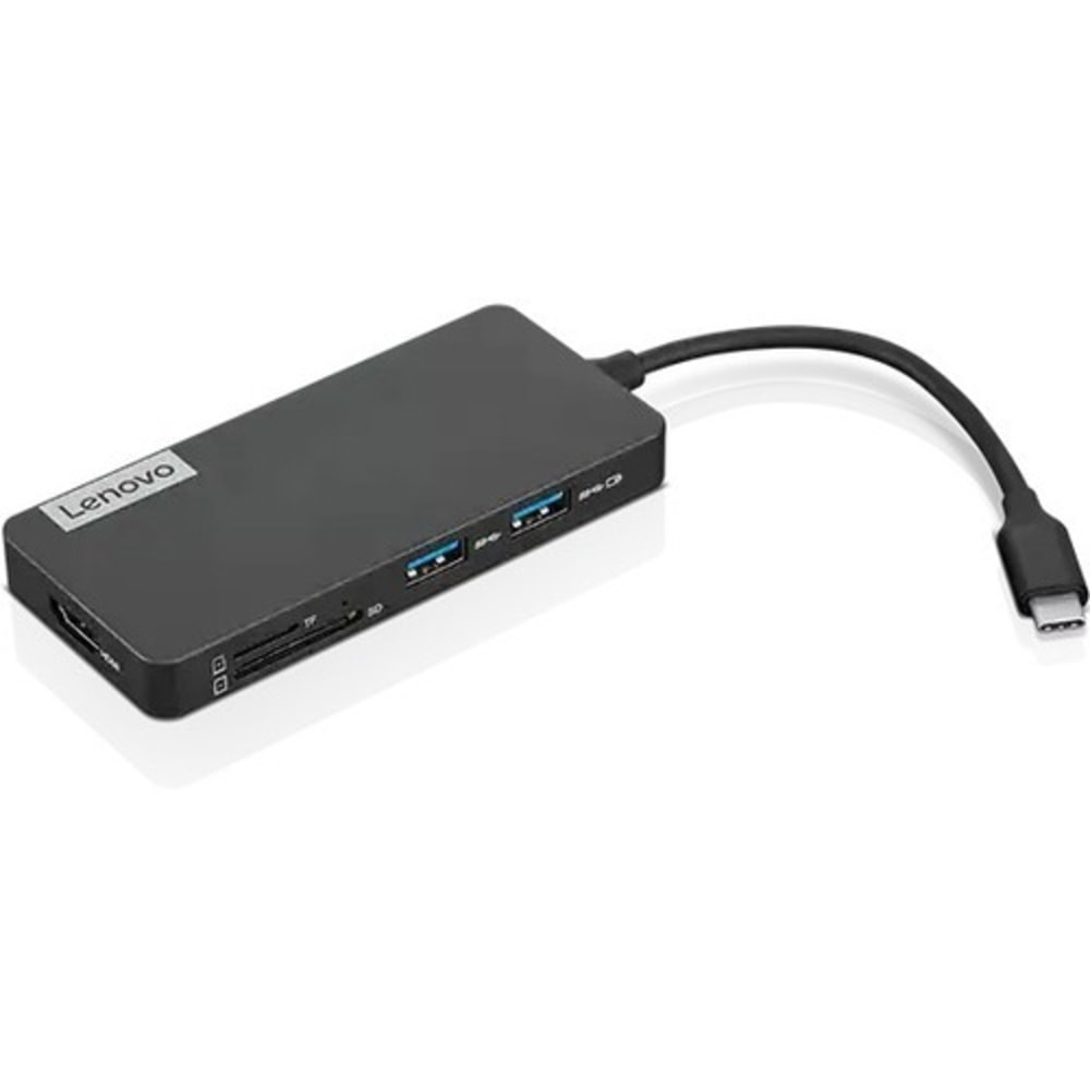 Lenovo USB-C 7-in-1 Hub - for Notebook - 15 W - USB Type C - 4 x USB Ports - 1 x USB 2.0 - 2 x USB 3.0 - USB Type-C - HDMI - Wired