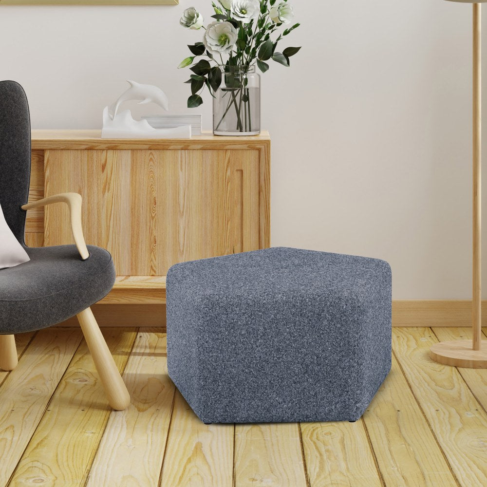 Lifestyle Solutions Galway Ottoman, 18inH x 32-2/5inW x 34inD, Blue