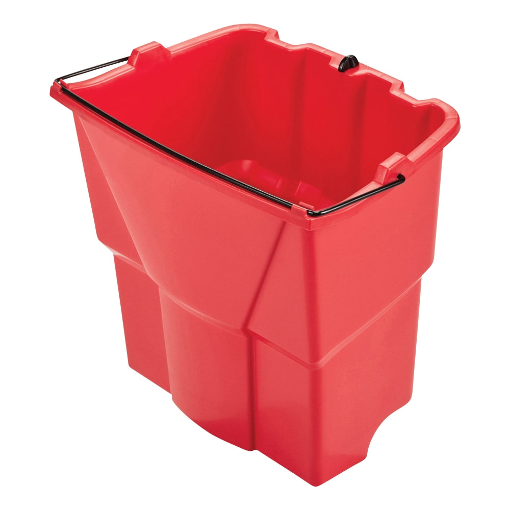 Rubbermaid WaveBrake 2.0 Plastic Dirty Water Bucket, 18 Qt, Red